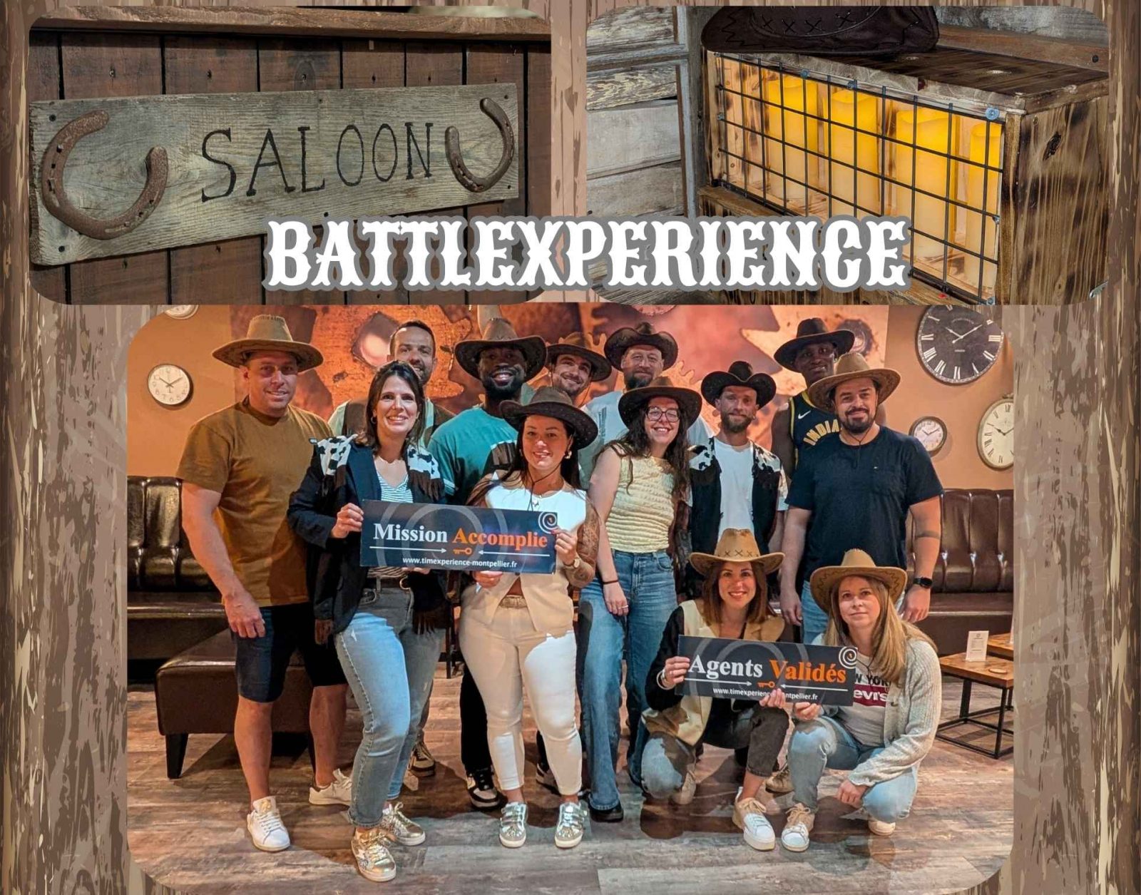 Groupe en train de jouer la BattleXperience escape game EVG EVJF à Montpellier chez TimeXperience